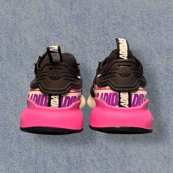 Adidas ZX 2K Boost Black Pink Sneakers - Women’s Size 7.5 - Picture 4 of 7